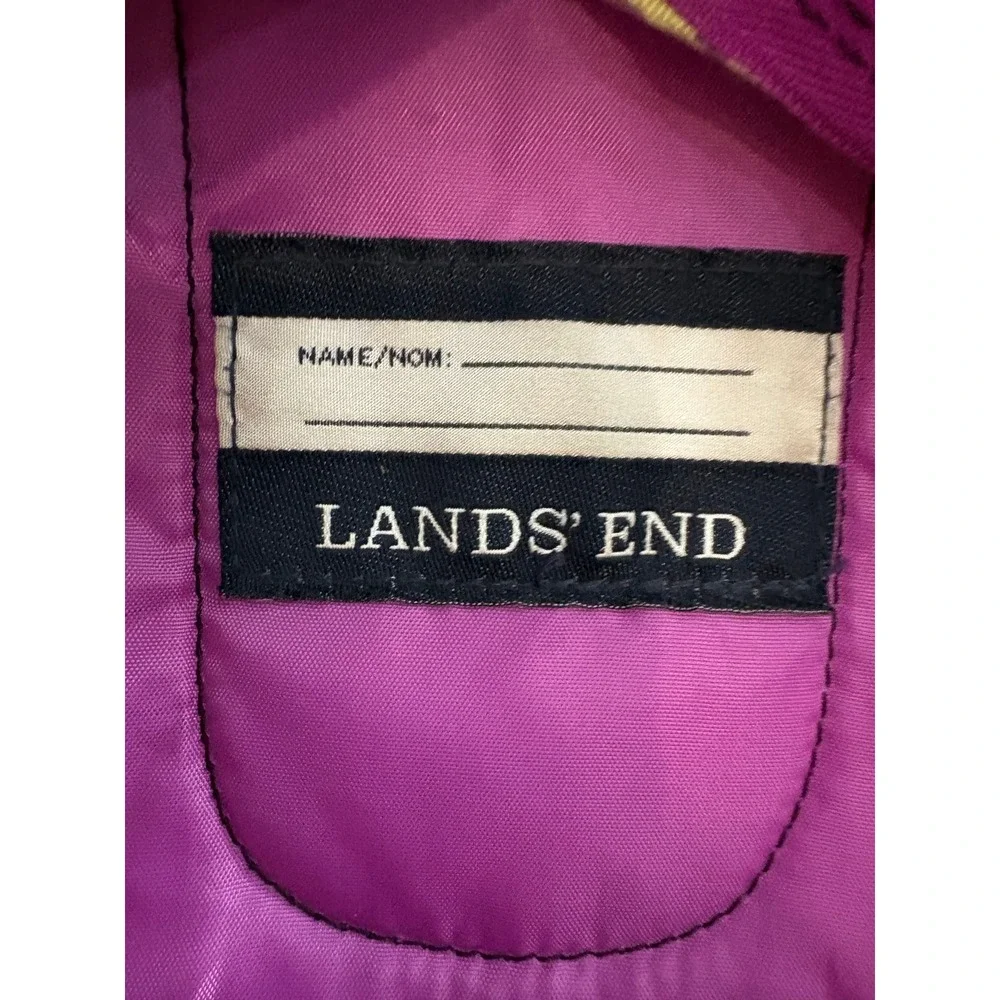 Lands End ClassMate Backpack Black Multi Pattern Stars Geometric 473386 F16